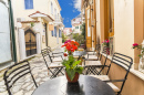 Street Cafe in Preveza City, Greece